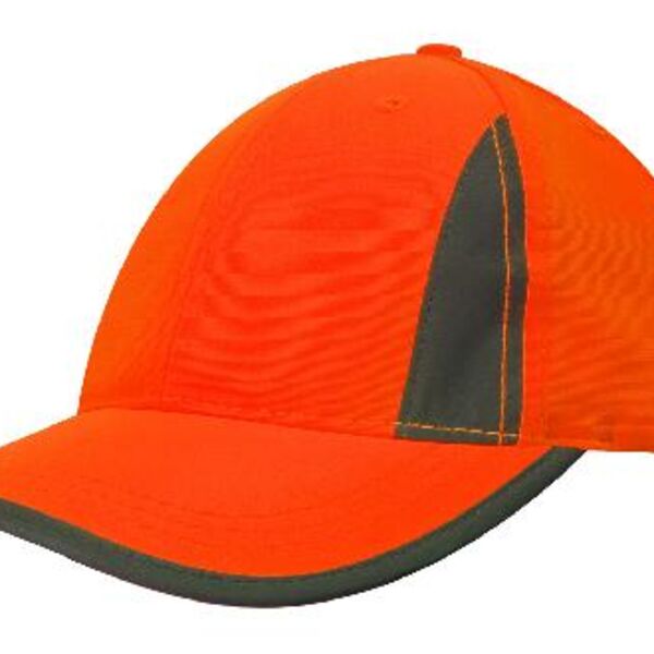 Luminescent Safety Cap with Reflective Inserts and Trim Thumbnail