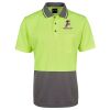 JB's Adults and Kids Hi Vis Non Cuff Traditional Polo Thumbnail